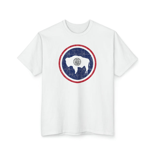Wyoming Circle Flag Tall T-Shirt