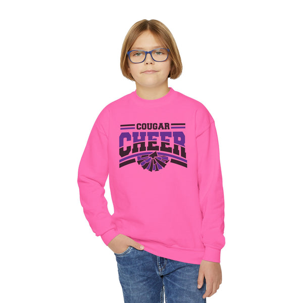 Youth Cougar Cheer Crewneck