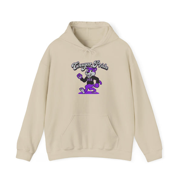 Hooded Sweatshirt Retro Cougar Pride