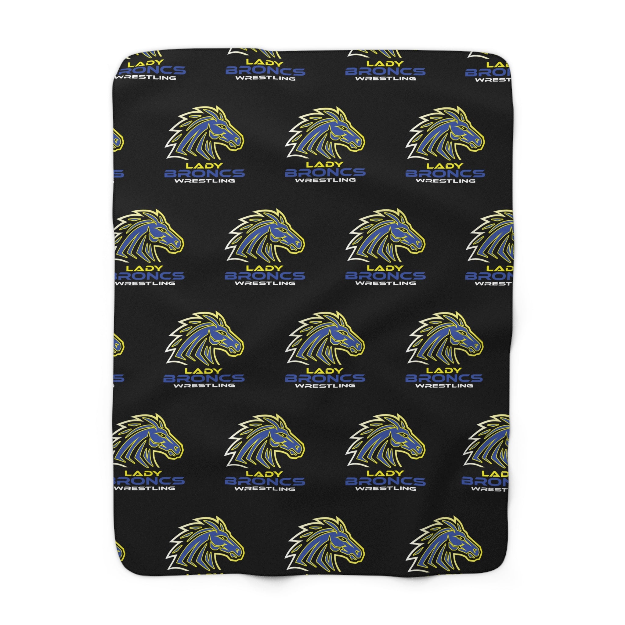 Lady Broncs Wrestling Fleece Blanket