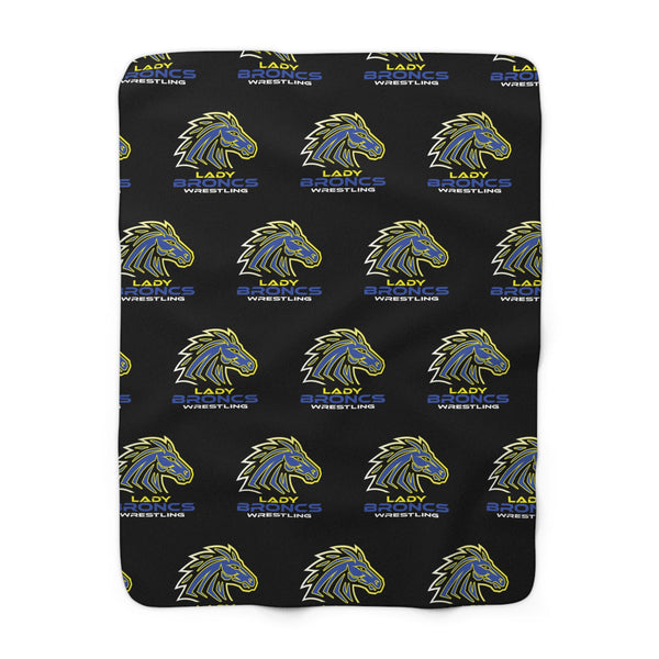 Lady Broncs Wrestling Fleece Blanket