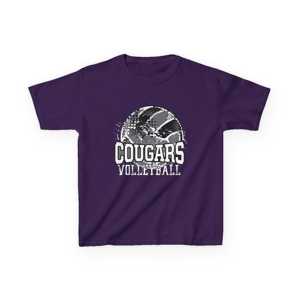 Kids Cougars Vball Heavy Cotton™ Tee