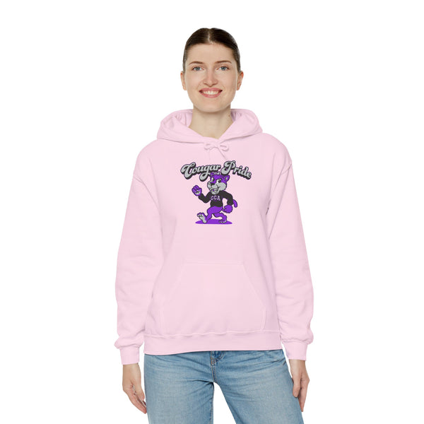 Hooded Sweatshirt Retro Cougar Pride