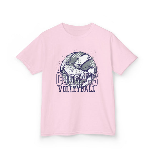 Kids Cougars Vball Heavy Cotton™ Tee