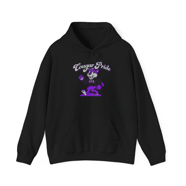 Hooded Sweatshirt Retro Cougar Pride
