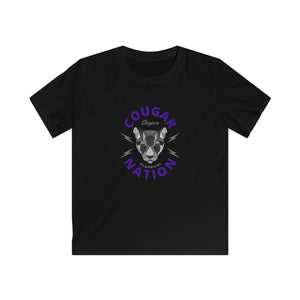 Geometric Cougar Youth Softstyle Tee