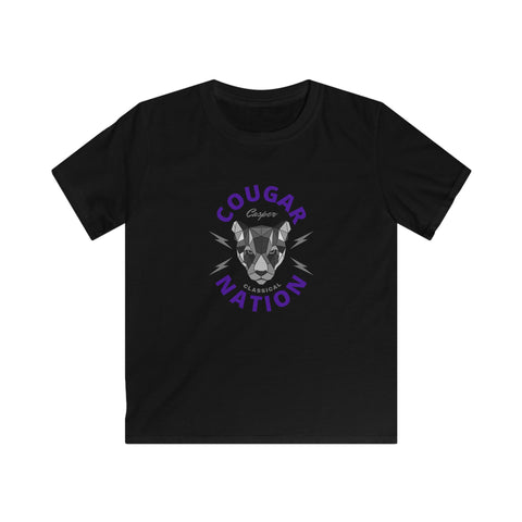 Geometric Cougar Youth Softstyle Tee