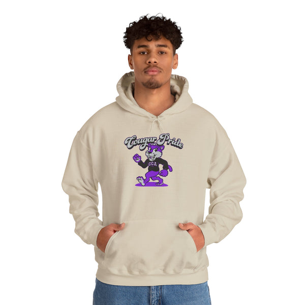 Hooded Sweatshirt Retro Cougar Pride