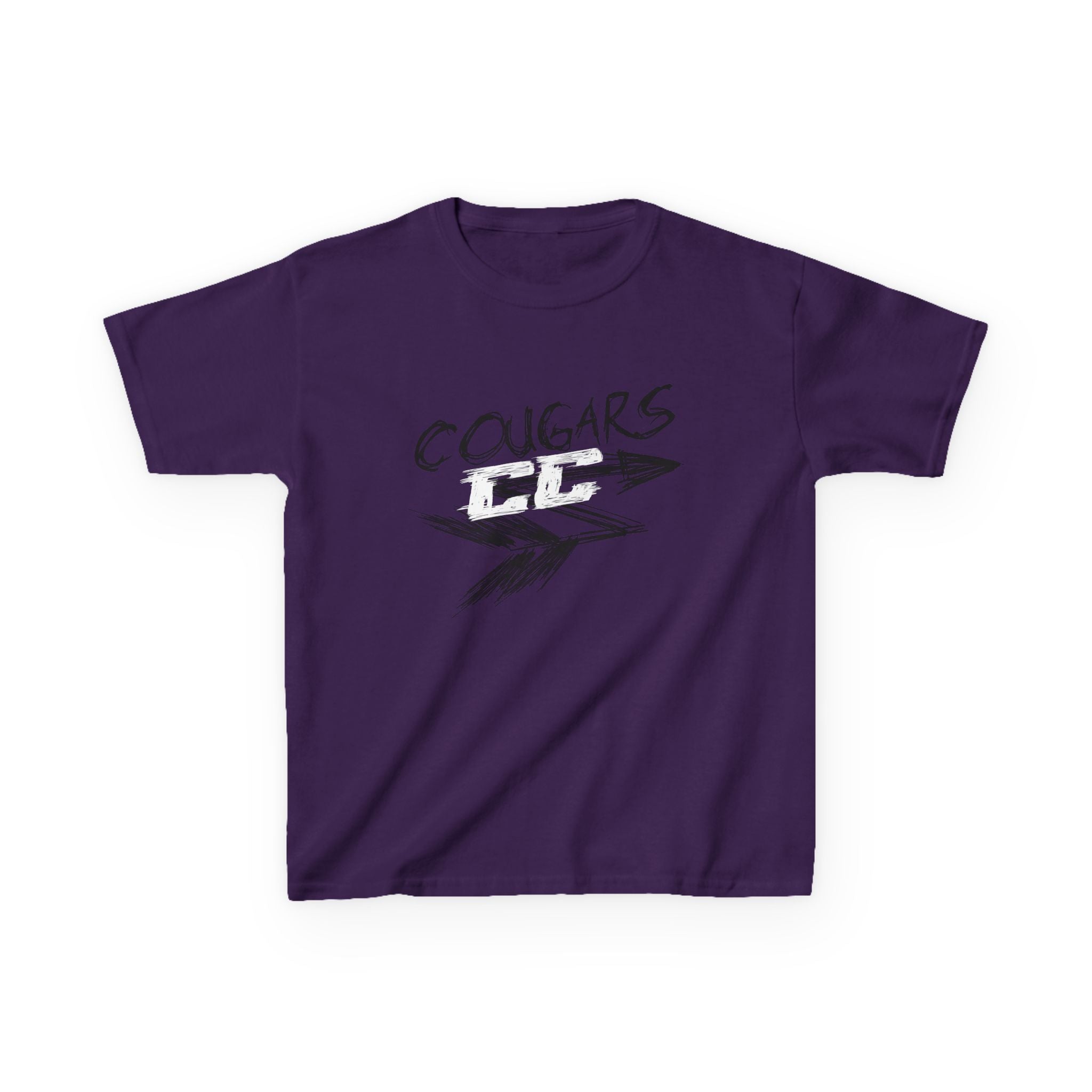 Kids T-Shirt - Cross Country Running Cougars Design