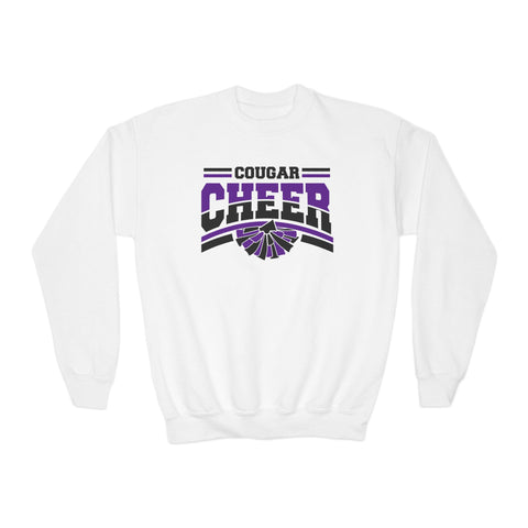 Youth Cougar Cheer Crewneck