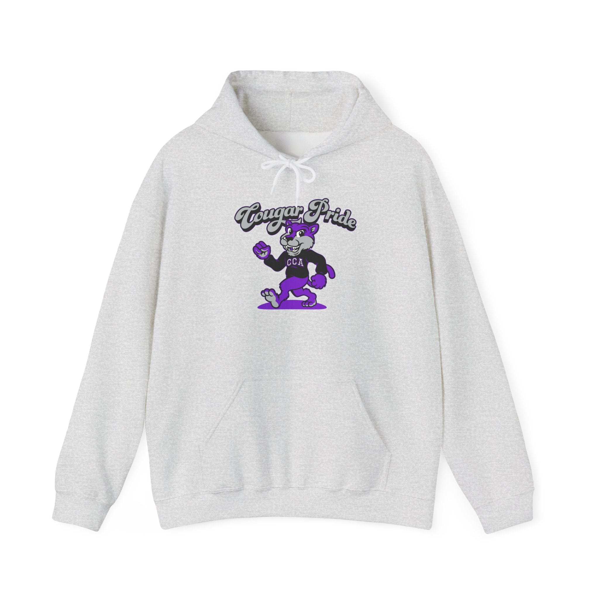 Hooded Sweatshirt Retro Cougar Pride