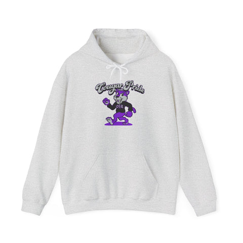Hooded Sweatshirt Retro Cougar Pride