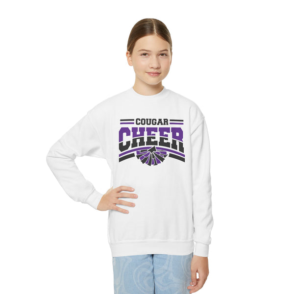 Youth Cougar Cheer Crewneck