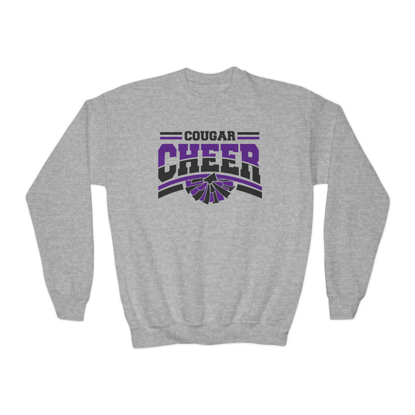 Youth Cougar Cheer Crewneck