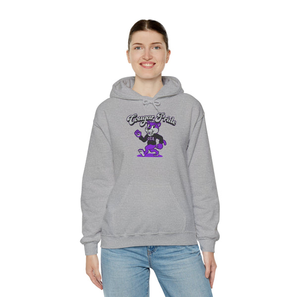 Hooded Sweatshirt Retro Cougar Pride