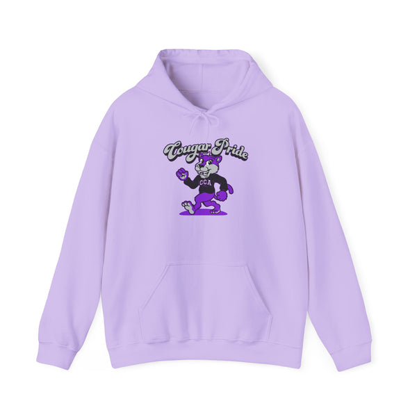 Hooded Sweatshirt Retro Cougar Pride