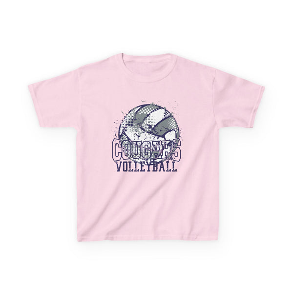Kids Cougars Vball Heavy Cotton™ Tee