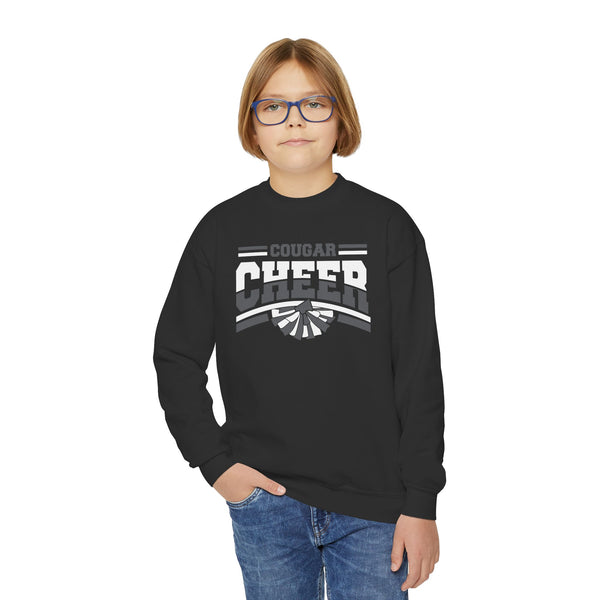 Youth Cougar Cheer Crewneck