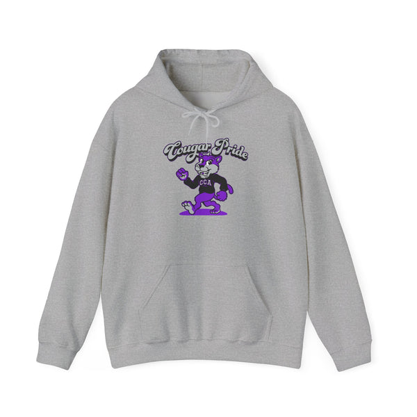 Hooded Sweatshirt Retro Cougar Pride