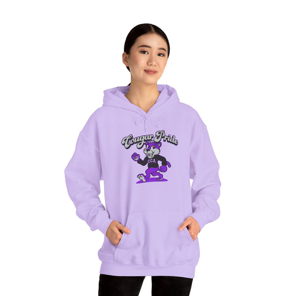 Hooded Sweatshirt Retro Cougar Pride