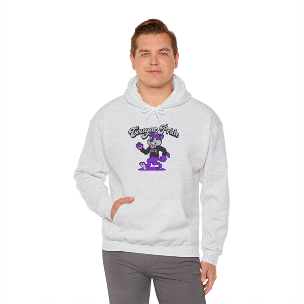 Hooded Sweatshirt Retro Cougar Pride